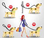 Multifunctional dog traction rope