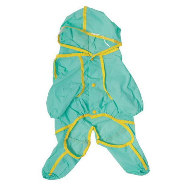 Bull dog teddy bear all-inclusive raincoat rainy dog walking dog small and medium-sized dog four-legged raincoat clothes