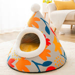 Christmas autumn and winter dog elk tent yurt kennel warm thickened closed cat nest pet nest