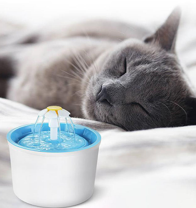 1.6 L FLOWER STYLE AUTOMATIC ELECTRIC CAT WATER FOUNTAIN CAT DRINKING – any- cat