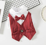 Pet dog suit summer thin teddy suit shirt suit wedding dress