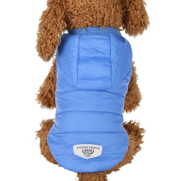 Small dog vest plus velvet thick down cotton vest autumn and winter coat