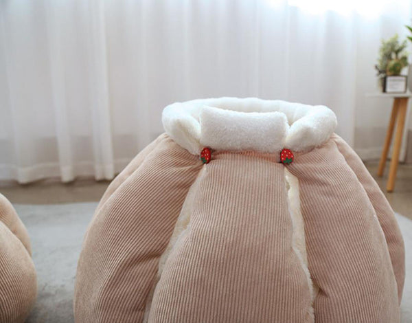 Winter new style plus velvet thick warmth semi-closed pet nest