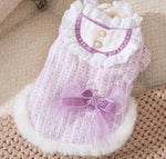 Autumn and winter little dog little fragrant princess dress