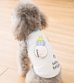 Summer spring and autumn thin vest Teddy Bichon Pomeranian puppy clothes