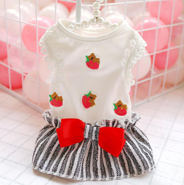 Pet dog cat spring and summer new skirt