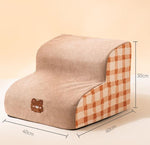 Puppy stairs vacuum pet stairs sponge detachable small and medium-sized dogs on the sofa bed slope steps