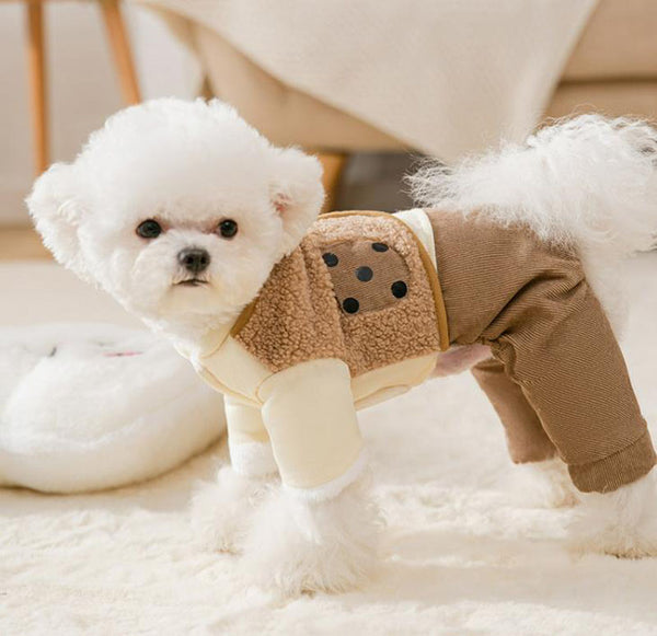 Nouveaux vêtements pour chiots chauds et épais d'automne et d'hiver