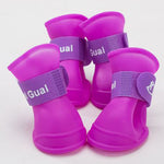 Bottes de pluie en silicone pour chien