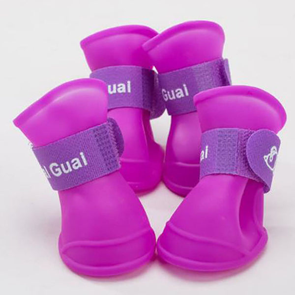 Bottes de pluie en silicone pour chien