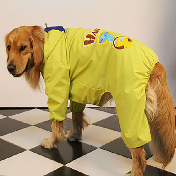 Big dog raincoat hooded