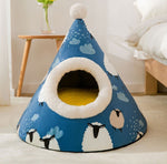 Christmas autumn and winter dog elk tent yurt kennel warm thickened closed cat nest pet nest