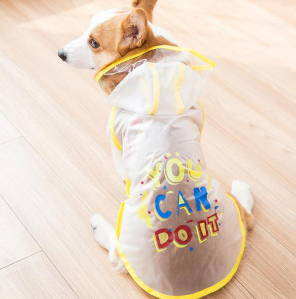 Corgi raincoat protects belly puppies special waterproof clothes