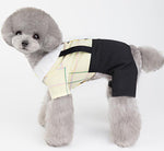 Pet clothing spring and summer new dog clothes couples wear student suits Teddy Bichon Pomeranian clothes