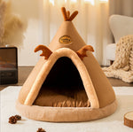 Christmas autumn and winter dog elk tent yurt kennel warm thickened closed cat nest pet nest